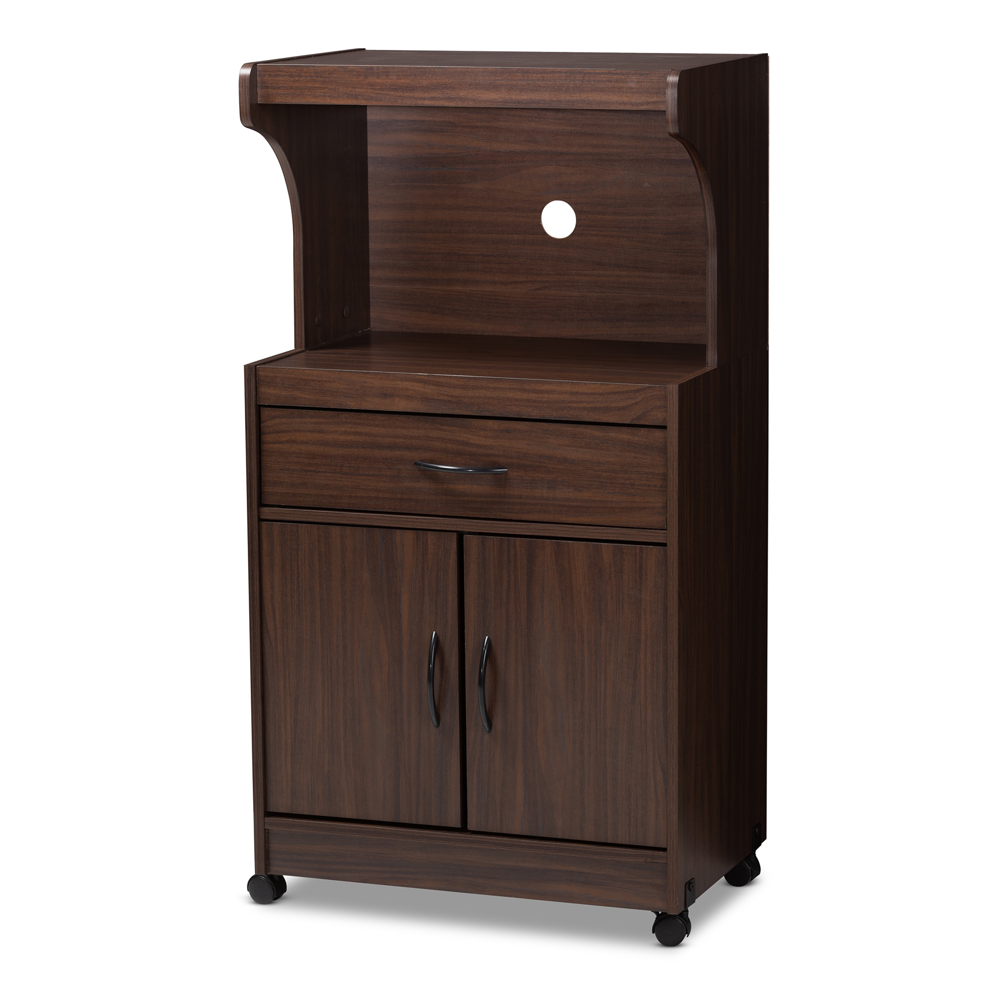 Baxton Studio Tannis Modern and Contemporary Dark Walnut Finished